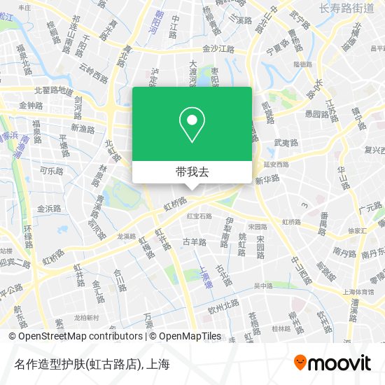 名作造型护肤(虹古路店)地图