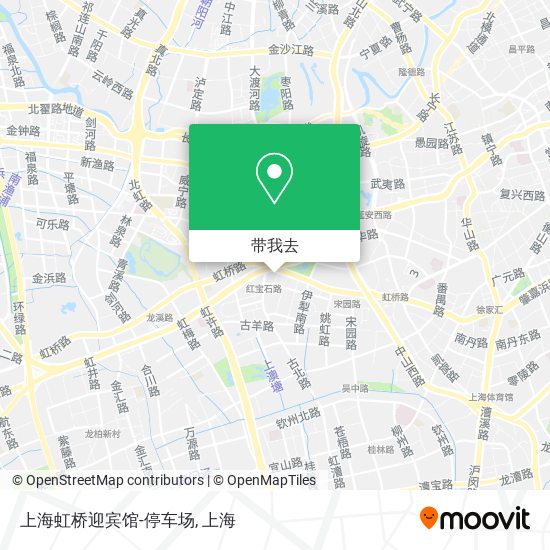 上海虹桥迎宾馆-停车场地图