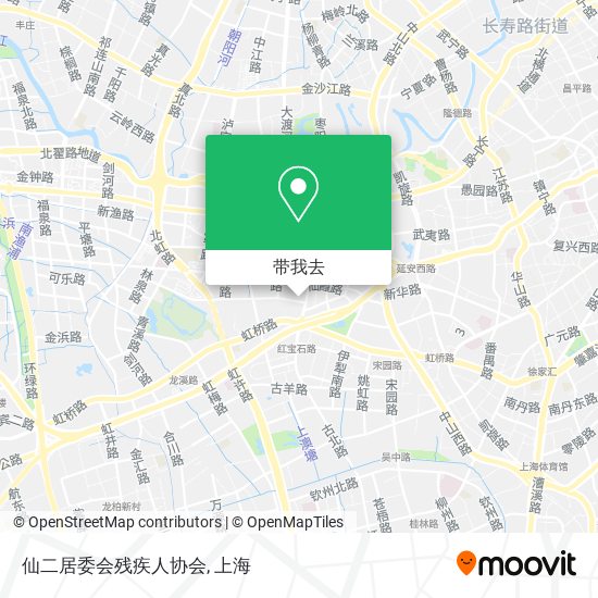 仙二居委会残疾人协会地图