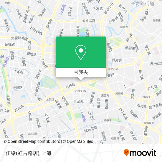 伍缘(虹古路店)地图