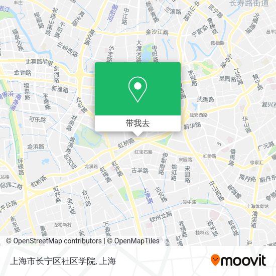 上海市长宁区社区学院地图