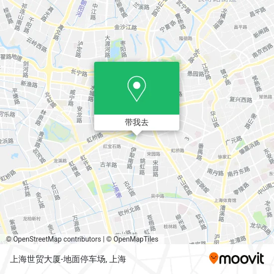上海世贸大厦-地面停车场地图