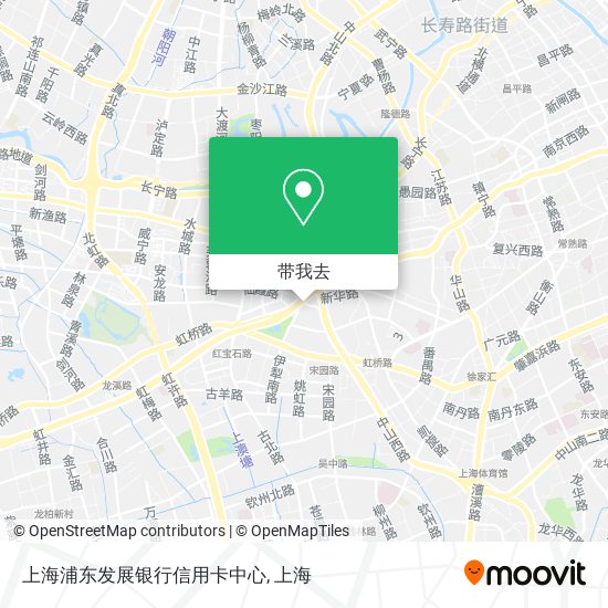 上海浦东发展银行信用卡中心地图