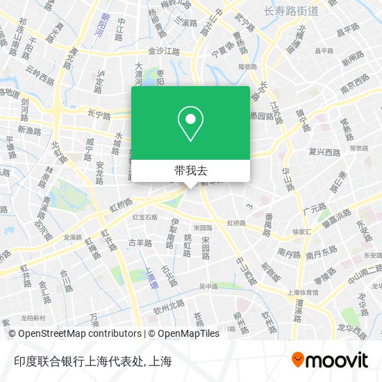 印度联合银行上海代表处地图