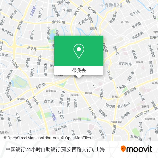 中国银行24小时自助银行(延安西路支行)地图