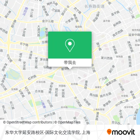 东华大学延安路校区-国际文化交流学院地图