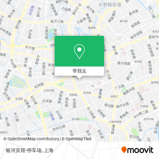 银河宾馆-停车场地图