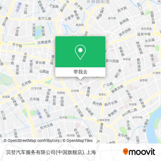 贝登汽车服务有限公司(中国旗舰店)地图