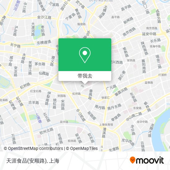 天涯食品(安顺路)地图