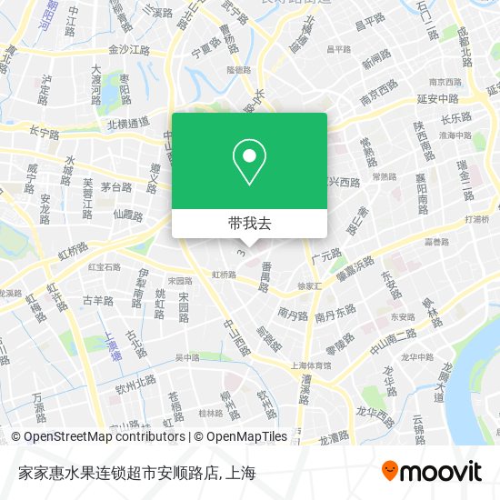 家家惠水果连锁超市安顺路店地图