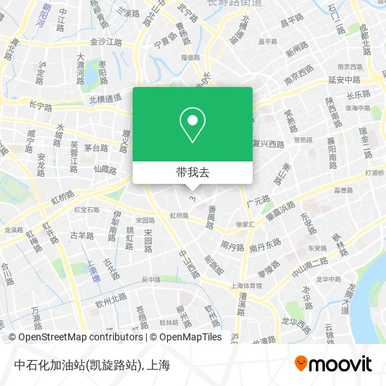 中石化加油站(凯旋路站)地图