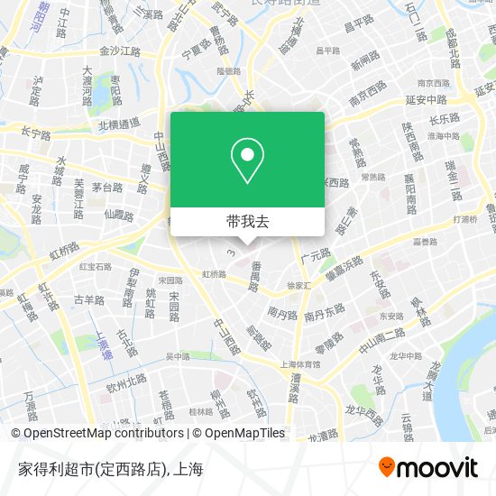 家得利超市(定西路店)地图