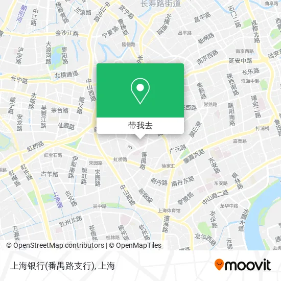 上海银行(番禺路支行)地图
