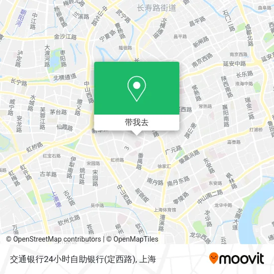 交通银行24小时自助银行(定西路)地图