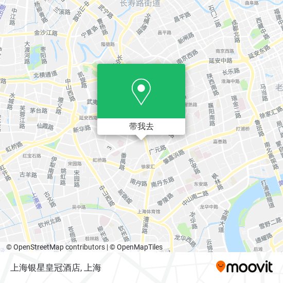 上海银星皇冠酒店地图