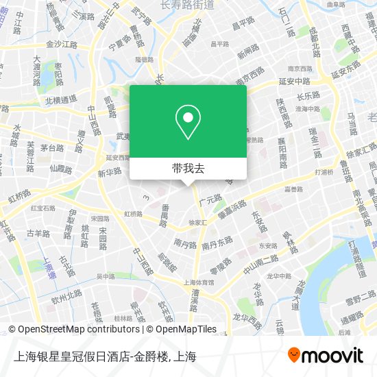 上海银星皇冠假日酒店-金爵楼地图