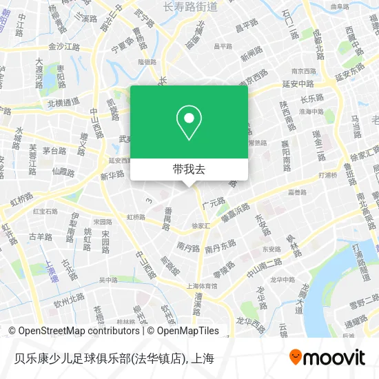 贝乐康少儿足球俱乐部(法华镇店)地图