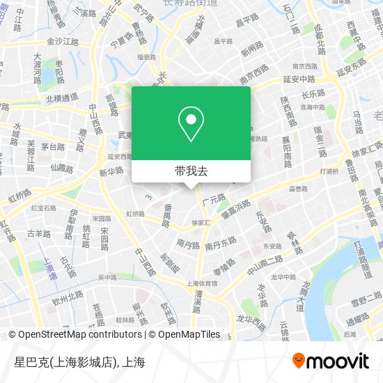 星巴克(上海影城店)地图