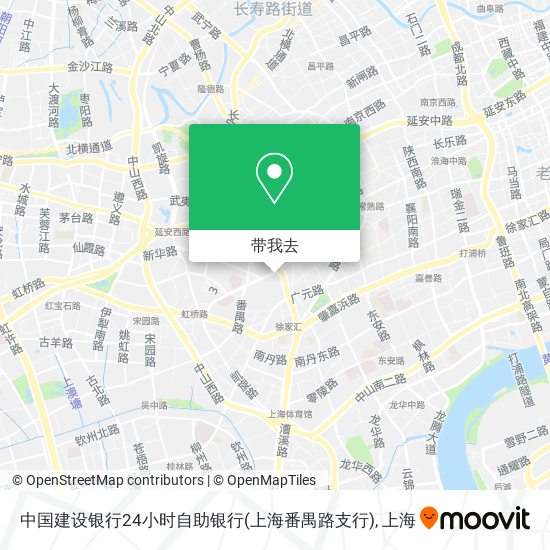 中国建设银行24小时自助银行(上海番禺路支行)地图