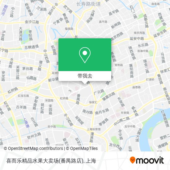 喜而乐精品水果大卖场(番禺路店)地图