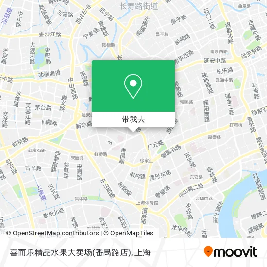喜而乐精品水果大卖场(番禺路店)地图