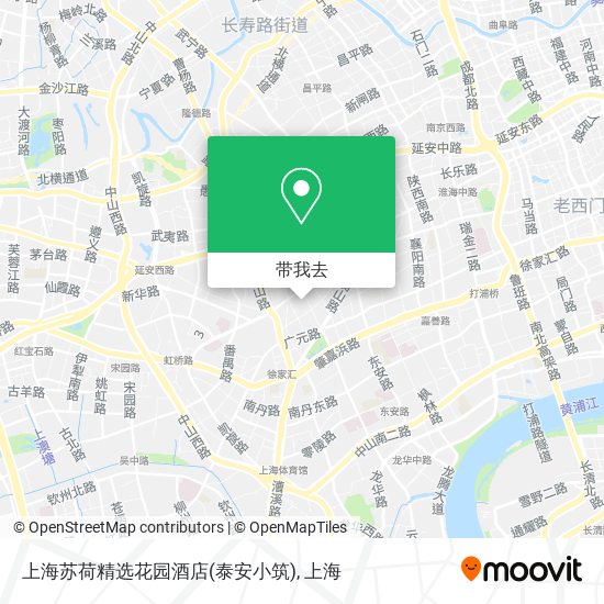 上海苏荷精选花园酒店(泰安小筑)地图