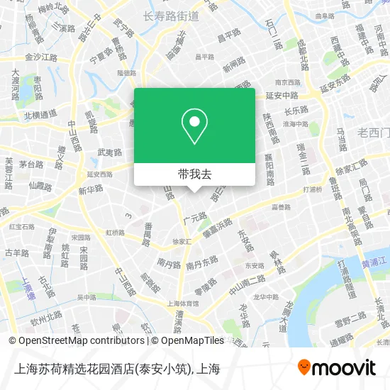 上海苏荷精选花园酒店(泰安小筑)地图