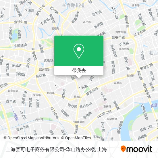 上海赛可电子商务有限公司-华山路办公楼地图