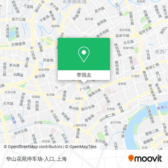 华山花苑停车场-入口地图