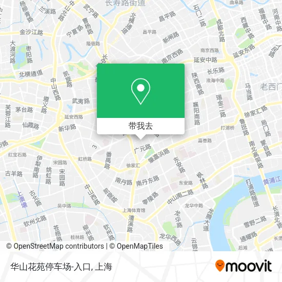 华山花苑停车场-入口地图