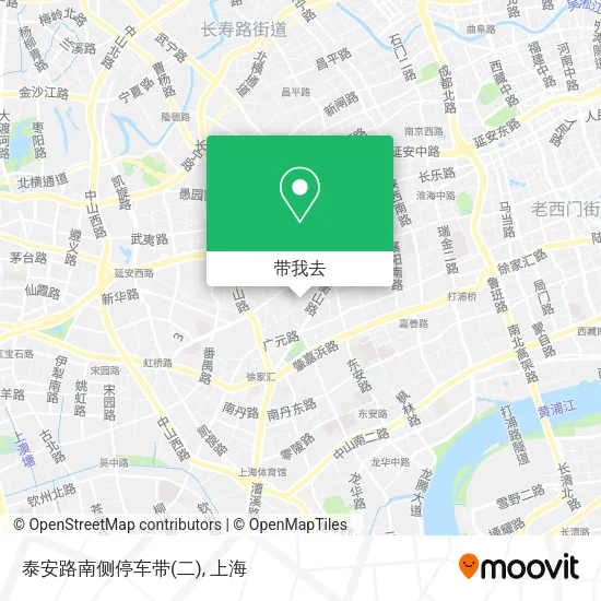 泰安路南侧停车带(二)地图
