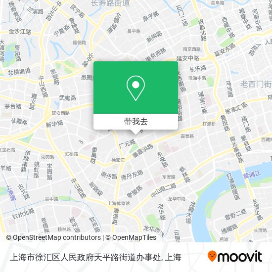 上海市徐汇区人民政府天平路街道办事处地图
