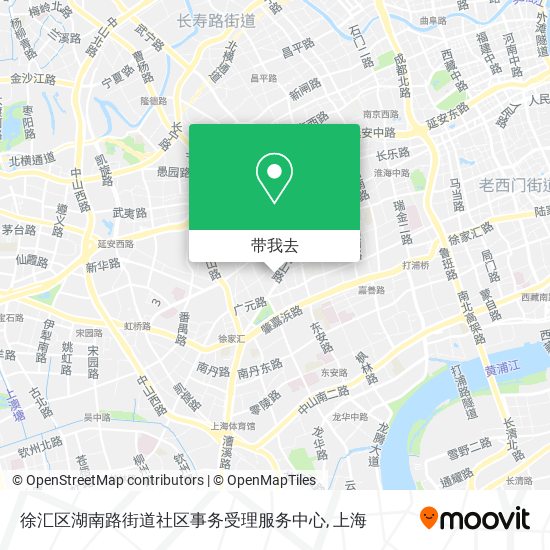 徐汇区湖南路街道社区事务受理服务中心地图