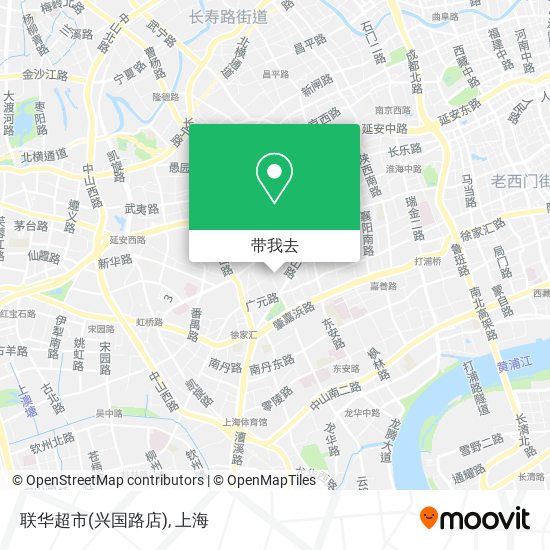 联华超市(兴国路店)地图