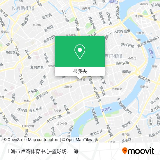 上海市卢湾体育中心-篮球场地图