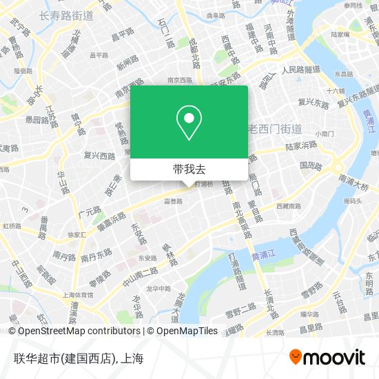 联华超市(建国西店)地图
