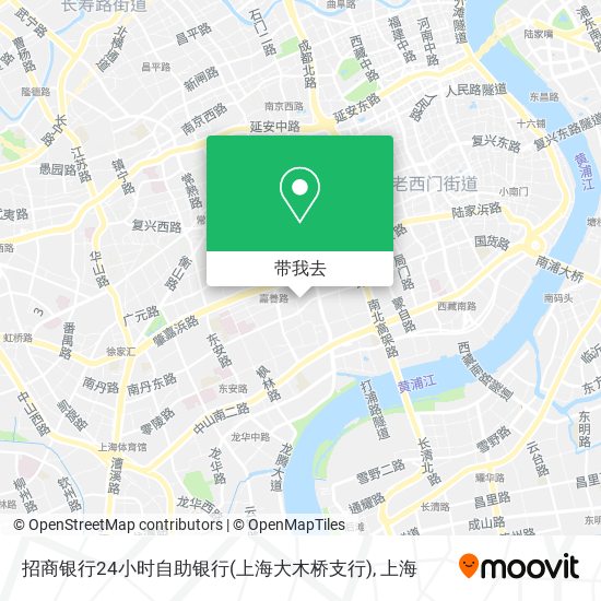 招商银行24小时自助银行(上海大木桥支行)地图