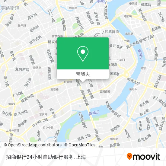 招商银行24小时自助银行服务地图