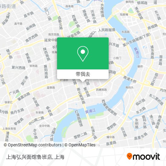 上海弘兴面馆鲁班店地图