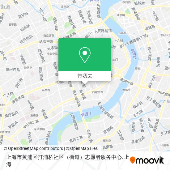 上海市黄浦区打浦桥社区（街道）志愿者服务中心地图