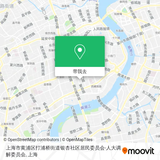 上海市黄浦区打浦桥街道银杏社区居民委员会-人大调解委员会地图