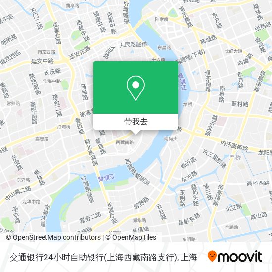 交通银行24小时自助银行(上海西藏南路支行)地图