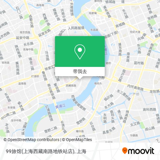 99旅馆(上海西藏南路地铁站店)地图