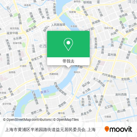 上海市黄浦区半淞园路街道益元居民委员会地图