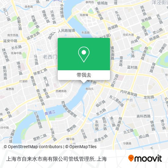 上海市自来水市南有限公司管线管理所地图