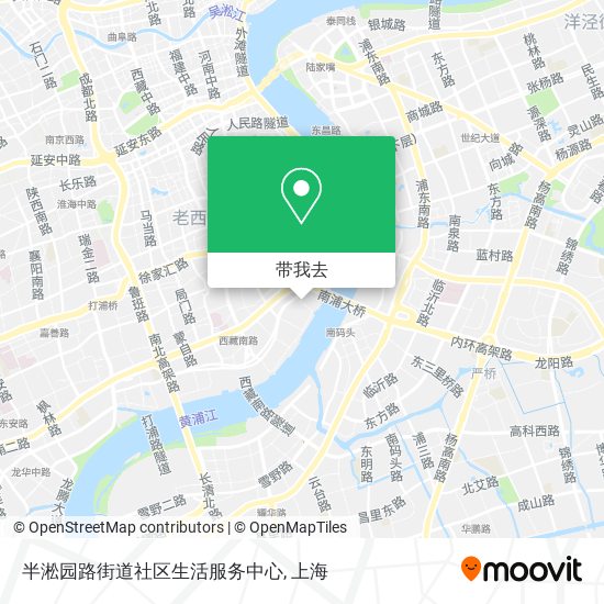 半淞园路街道社区生活服务中心地图