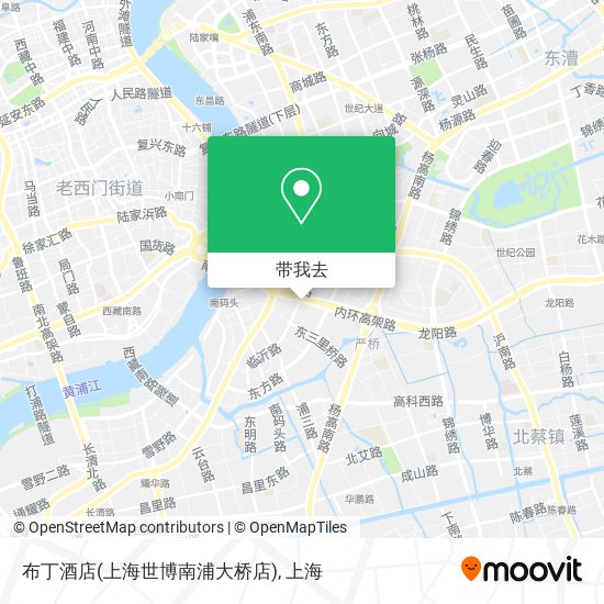 布丁酒店(上海世博南浦大桥店)地图