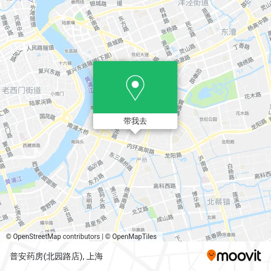 普安药房(北园路店)地图