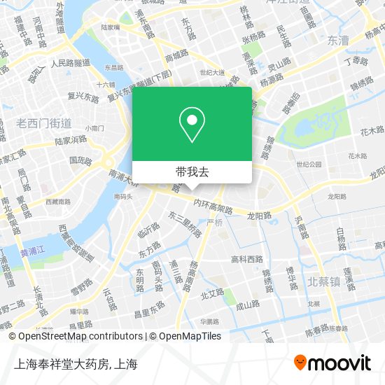 上海奉祥堂大药房地图