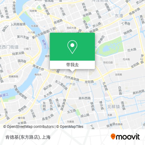 肯德基(东方路店)地图